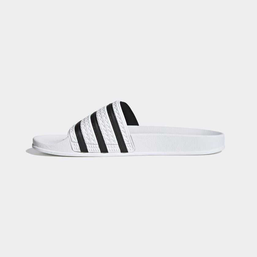 Adidas Adilette Slides - White / Core Black